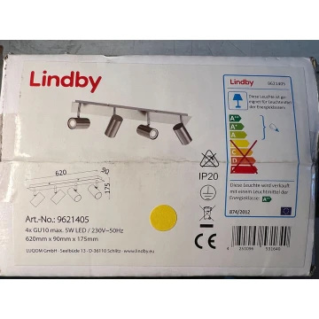 Lindby - Bodové svítidlo 4xGU10/5W/230V