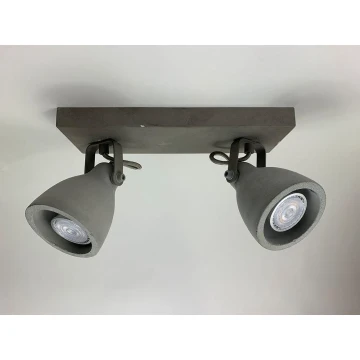 Lindby - LED Bodové svítidlo KADIGA 2xGU10/5W/230V beton