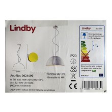 Lindby - LED RGB Stmívatelný lustr na lanku CAROLLE LED/10W/230V Wi-Fi Tuya