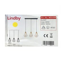 Lindby - Lustr na lanku ELDA 3xE27/60W/230V