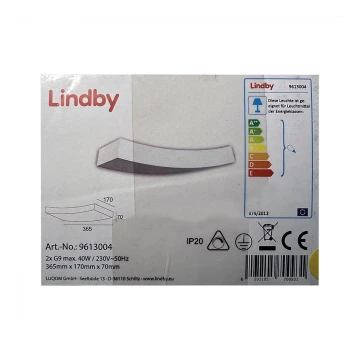 Lindby - Nástěnné svítidlo LEANDER 2xG9/20W/230V