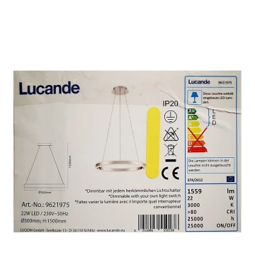 Lucande - LED Stmívatelný lustr na lanku LYANI LED/20,5W/230V