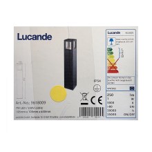 Lucande - LED Venkovní lampa NICOLA LED/7W/230V IP54