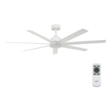 Lucci air 213182 - LED Stropní ventilátor ATLANTA 1xGX53/12W/230V bílá + dálkové ovládání