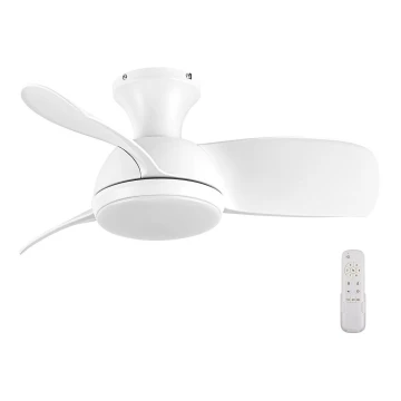 Lucci air 513071 - LED Stmívatelný stropní ventilátor SYROS LED/18W/230V 3000/4000/6000K bílá + dálkové ovládání