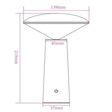 Lucide 02807/04/31 - LED Stmívatelná dotykový venkovní lampa JIVE LED/3W/5V 3000/4750/6500K IP44 bílá