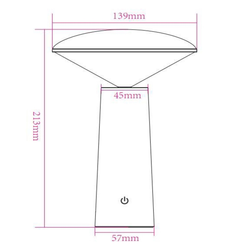 Lucide 02807/04/31 - LED Stmívatelná dotykový venkovní lampa JIVE LED/3W/5V 3000/4750/6500K IP44 bílá