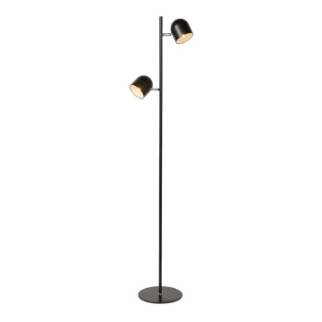 Lucide 03703/10/30 - LED stojací lampa SKANSKA-LED 2xLED/5W/230V černá