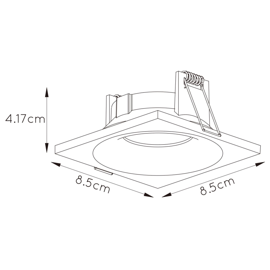 Lucide 09924/01/31 - Koupelnové podhledové svítidlo ZIVA 1xGU10/5W/230V IP44 bílá