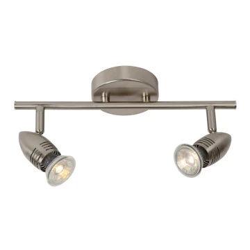 Lucide 13955/10/12 - LED bodové svítidlo CARO-LED 2xGU10/5W/230V chrom