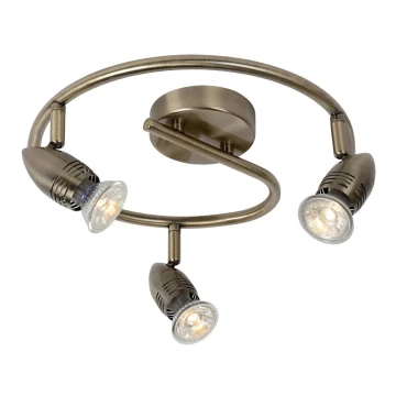 Lucide 13955/14/03 - LED bodové svítidlo CARO-LED 3xGU10/5W/230V bronz