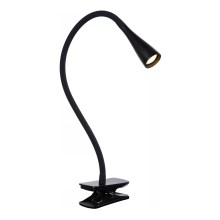 Lucide 18256/03/30 - LED Stmívatelná dotyková stolní lampa s klipem ZOZY LED/4W/230V černá