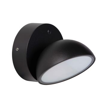 Lucide 22865/12/30 - LED Venkovní nástěnné svítidlo se senzorem FINN LED/12W/230V IP54 černá