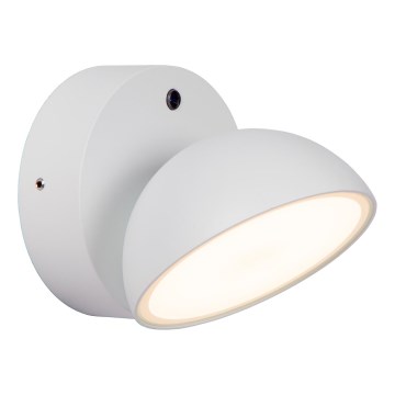 Lucide 22865/12/31 - LED Venkovní nástěnné svítidlo se senzorem FINN LED/12W/230V IP54 bílá