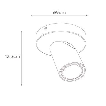 Lucide 23954/06/31 - LED Stmívatelné bodové svítidlo XYRUS 1xGU10/5W/230V CRI 95