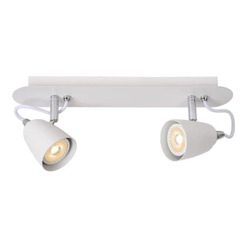 Lucide 26956/10/31 - LED Stmívatelné bodové svítidlo RIDE 2xGU10/5W/230V bílé