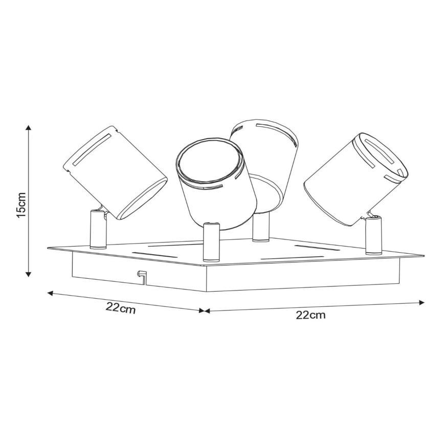 Lucide 26994/20/31 - LED Stmívatelné bodové svítidlo RILOU 4xGU10/5W/230V