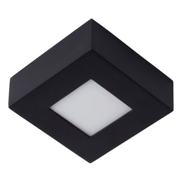 Lucide 28117/11/30 - LED Stmívatelné koupelnové stropní svítidlo BRICE LED/8W/230V 10,8x10,8 cm IP44 černá