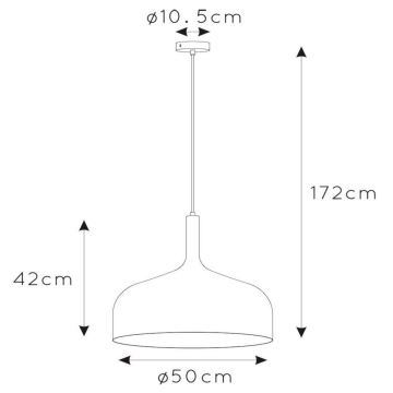 Lucide 30483/50/33 - Lustr na lanku ROZALLA 1xE27/60W/230V zelená