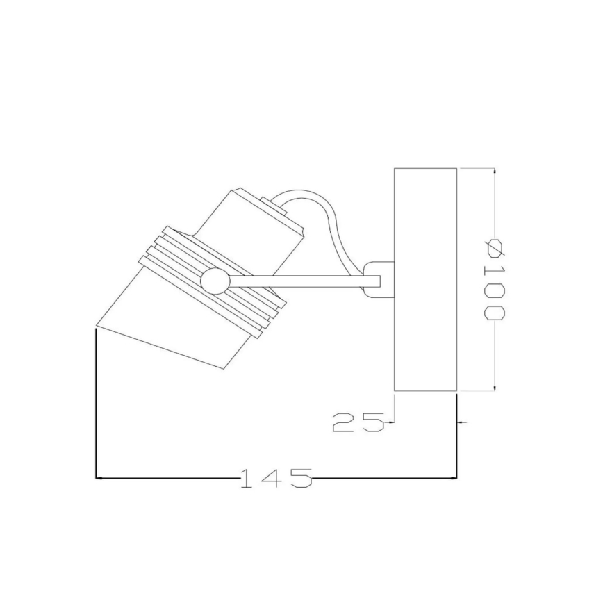 Lucide 34944/01/30 - Bodové svítidlo TUNDRAN 1xGU10/5W/230V černá