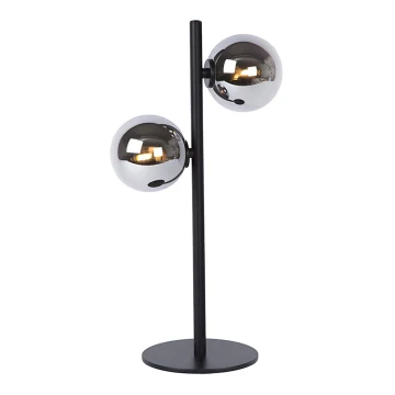 Lucide 45574/02/30 - Stolní lampa TYCHO 2xG9/28W/230V černá