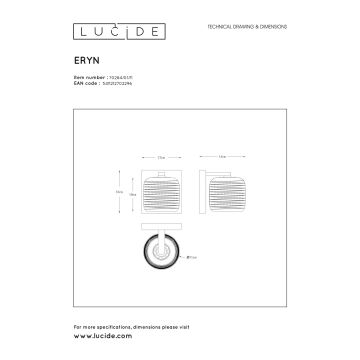 Lucide 70284/01/11 - Nástěnné svítidlo ERYN 1xG9/42W/230V