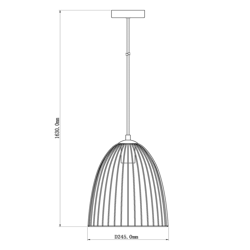 Lucide 74417/01/44 - Lustr na lanku MACARONS 1xE27/40W/230V pr. 24,5 cm žlutá