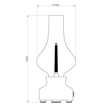 Lucide 74516/02/32 - LED Stmívatelná dotyková stolní lampa JASON LED/2W/230V červená