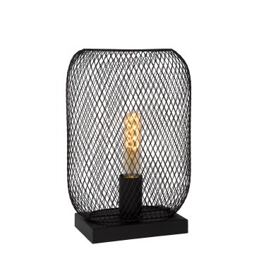 Lucide 78592/01/30 - Stolní lampa MESH 1xE27/60W/230V černá