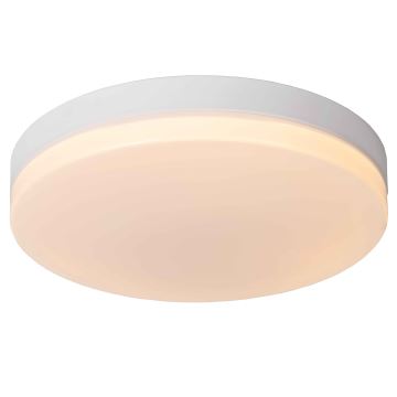 Lucide 79111/36/31 - LED Koupelnové stropní svítidlo se senzorem BISKIT LED/24W/230V pr. 34,5 cm IP44 bílá