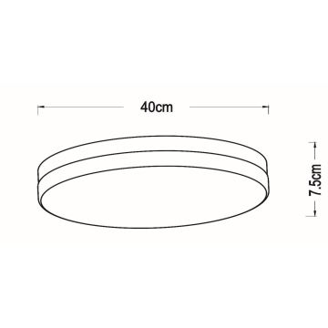 Lucide 79111/40/31 - LED Koupelnové stropní svítidlo se senzorem BISKIT LED/36W/230V pr. 40 cm IP44 bílá