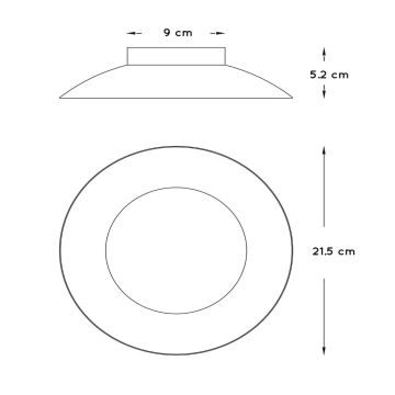 Lucide 79177/06/30 - LED Stropní svítidlo FOSKAL LED/6W/230V