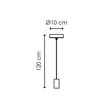 Lustr na lanku SAGA 1xE27/40W/230V mramorová