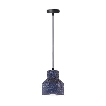 Lustr na lanku TERRAZZO 1xE27/60W/230V pr. 12 cm černá