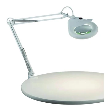 Markslöjd 100852 - Stolní lampa s lupou FAGERNES T5 G10q/22W/230V