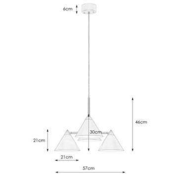 Markslöjd 108077 - Lustr na lanku KLINT 4xE14/40W/230V bílá