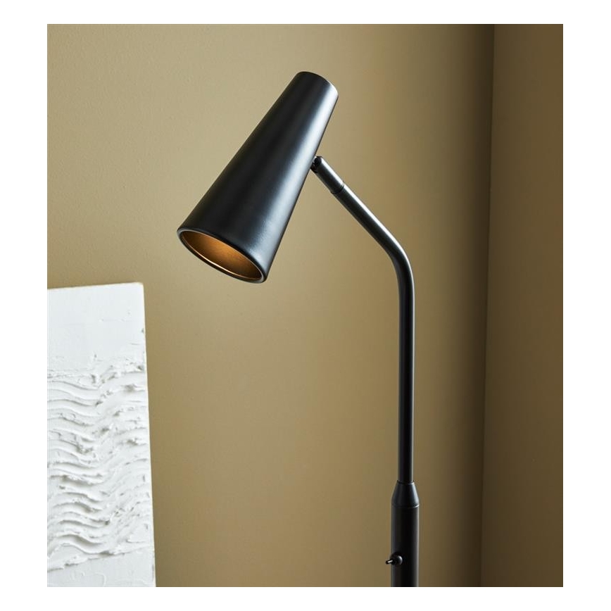 Markslöjd 108206 - Stojací lampa CREST 1xGU10/7W/230V černá