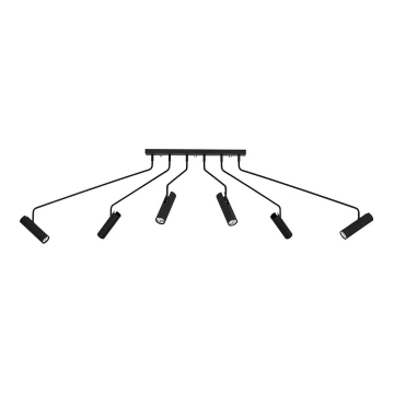 Markslöjd 108508 - Bodové svítidlo RAMUS 6xGU10/25W/230V černá