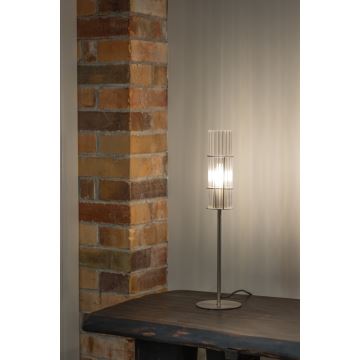 Markslöjd 108557 - Stolní lampa TUBO 1xE14/40W/230V 50 cm lesklý chrom/čirá