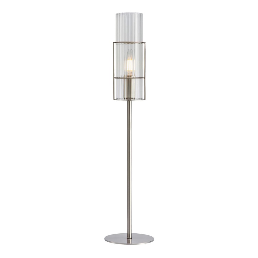 Markslöjd 108558 - Stolní lampa TUBO 1xE14/40W/230V 65 cm lesklý chrom/čirá