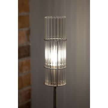 Markslöjd 108558 - Stolní lampa TUBO 1xE14/40W/230V 65 cm lesklý chrom/čirá