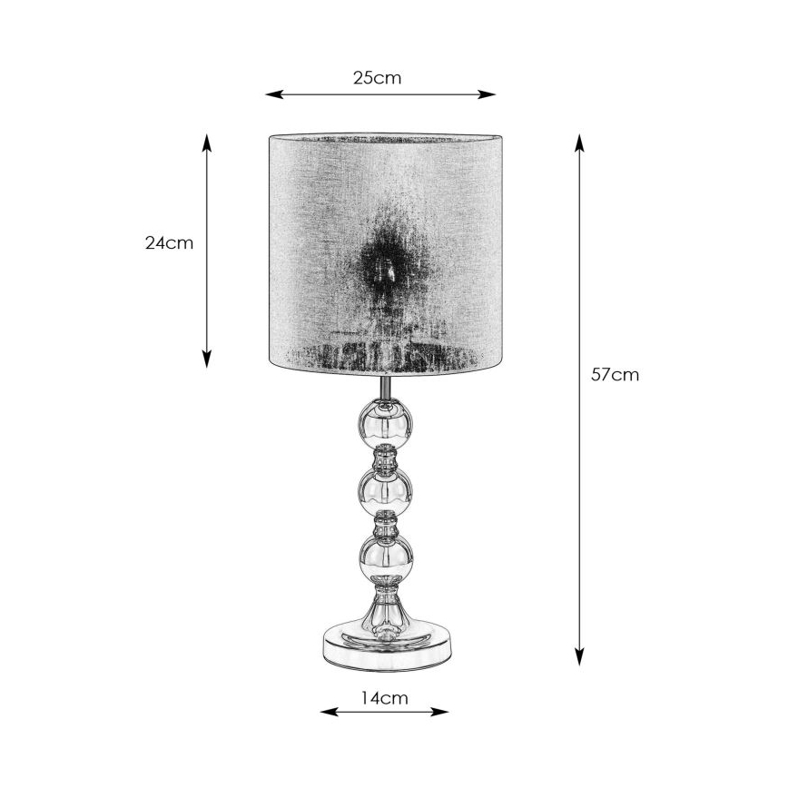 Markslöjd 108574 - Stolní lampa OCTO 1xE27/40W/230V černá/zlatá