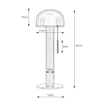 Markslöjd 108577 - Stolní lampa COSTA 2xG9/18W/230V bílá/matný chrom