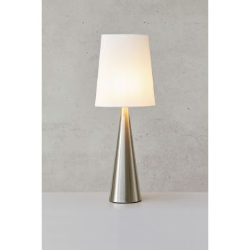 Markslöjd 108624 - Stolní lampa CONUS 1xE14/40W/230V bílá/matný chrom