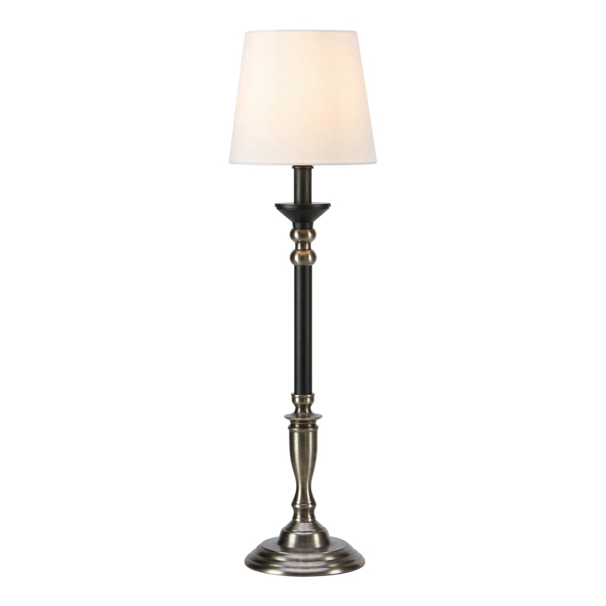 Markslöjd 108680 - Stolní lampa GENT 1xE27/40W/230V chrom/černá/bílá