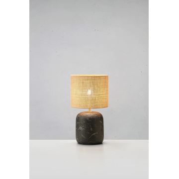 Markslöjd 108683 - Stolní lampa MONTAGNA 1xE14/40W/230V 32 cm béžová/černá