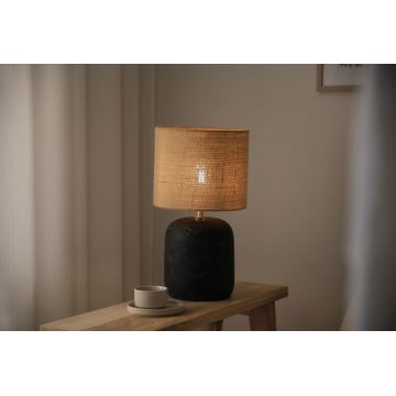 Markslöjd 108684 - Stolní lampa MONTAGNA 1xE14/40W/230V 45 cm béžová/černá