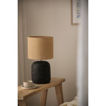 Markslöjd 108684 - Stolní lampa MONTAGNA 1xE14/40W/230V 45 cm béžová/černá