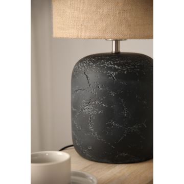 Markslöjd 108684 - Stolní lampa MONTAGNA 1xE14/40W/230V 45 cm béžová/černá