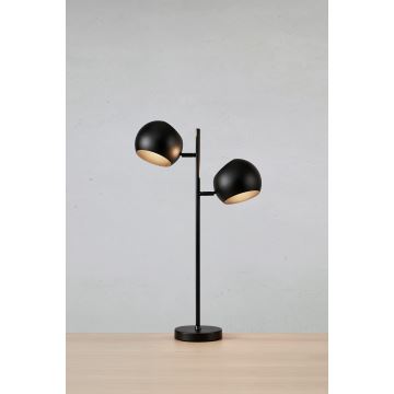 Markslöjd 108691 - Stojací lampa EDGAR 2xE14/40W/230V černá